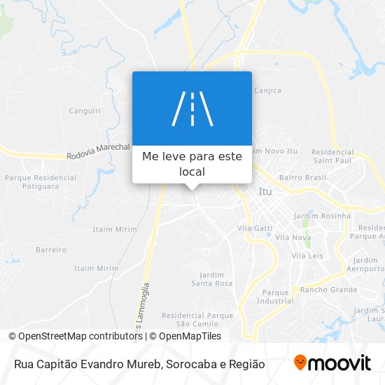 Rua Capitão Evandro Mureb mapa