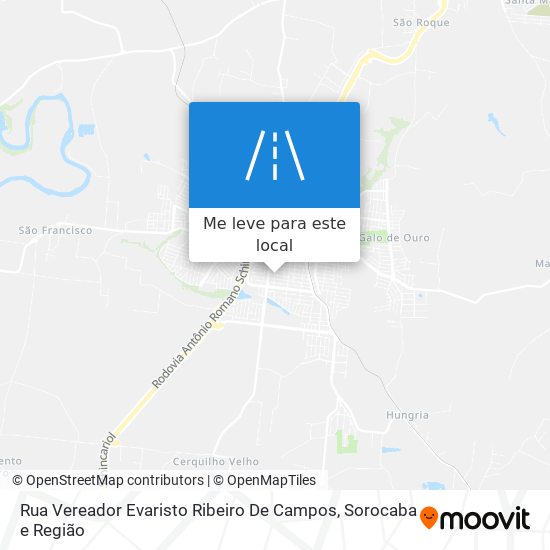 Rua Vereador Evaristo Ribeiro De Campos mapa