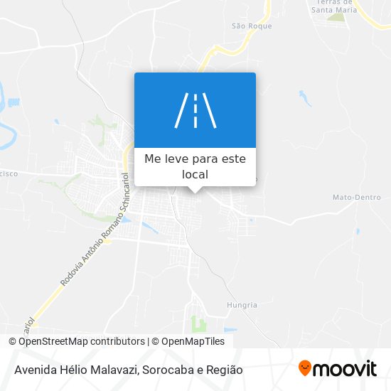 Avenida Hélio Malavazi mapa