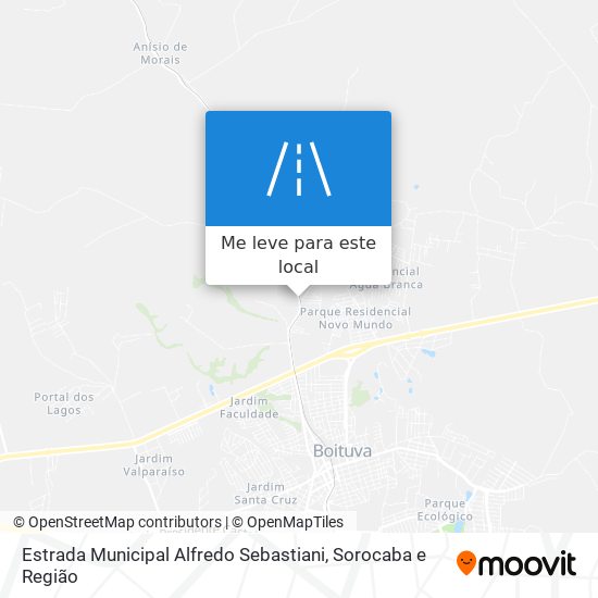 Estrada Municipal Alfredo Sebastiani mapa