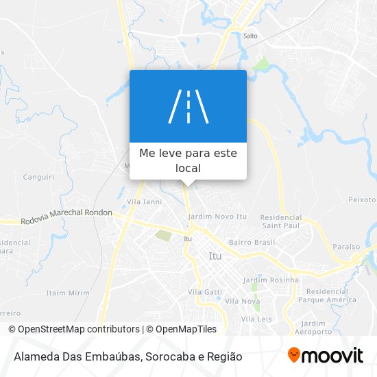 Alameda Das Embaúbas mapa