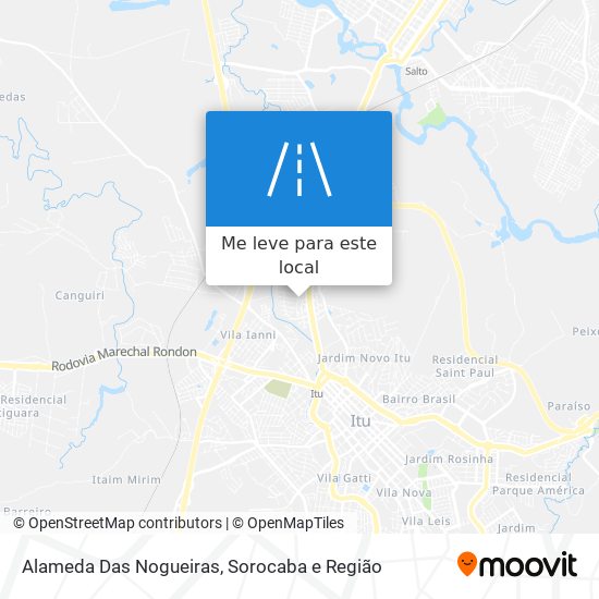 Alameda Das Nogueiras mapa