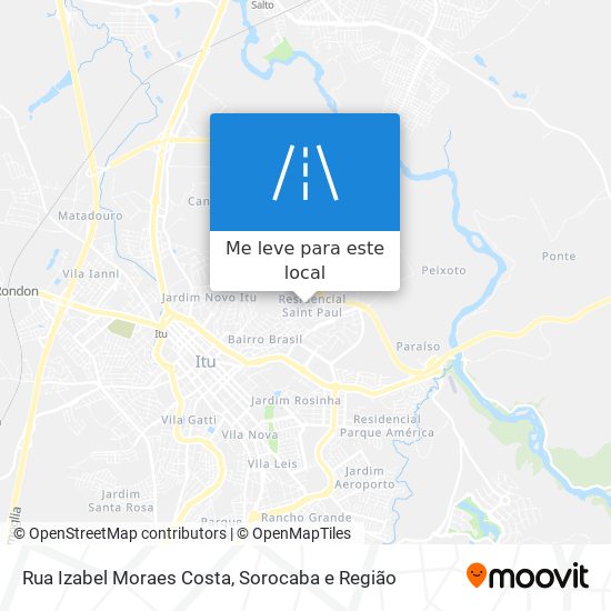 Rua Izabel Moraes Costa mapa