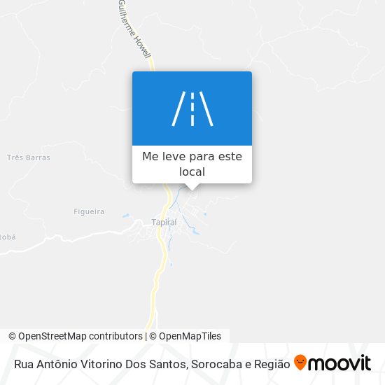 Rua Antônio Vitorino Dos Santos mapa