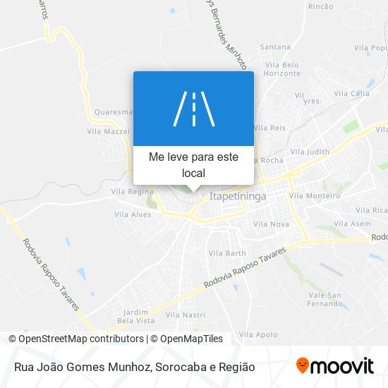 Rua João Gomes Munhoz mapa