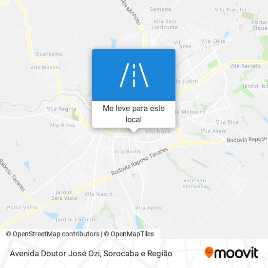 Avenida Doutor José Ozi mapa