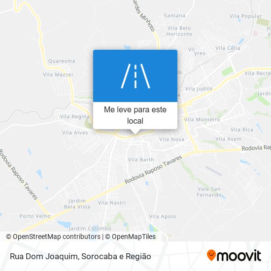 Rua Dom Joaquim mapa