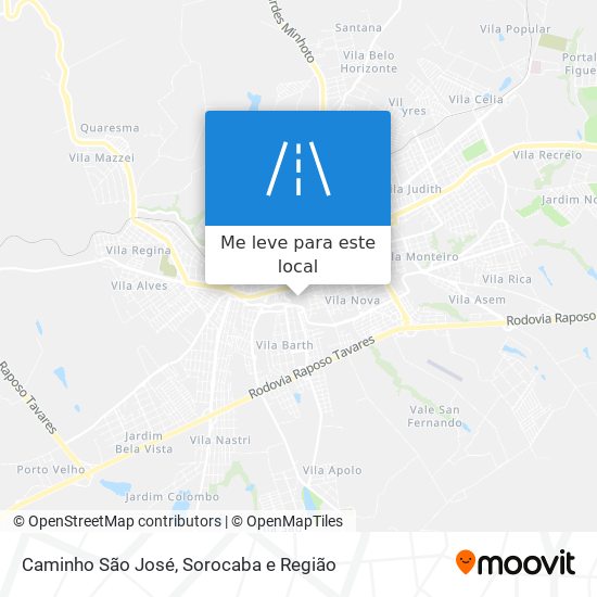 Caminho São José mapa