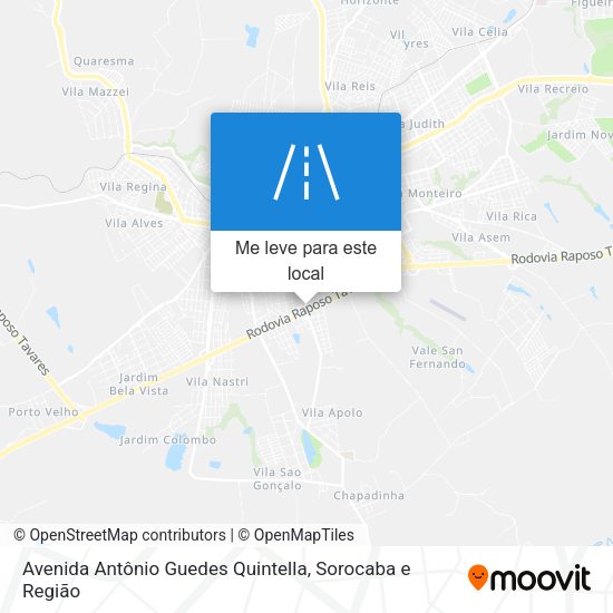 Avenida Antônio Guedes Quintella mapa