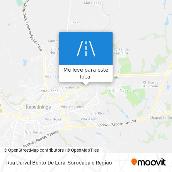 Rua Durval Bento De Lara mapa