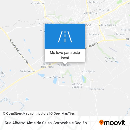 Rua Alberto Almeida Sales mapa