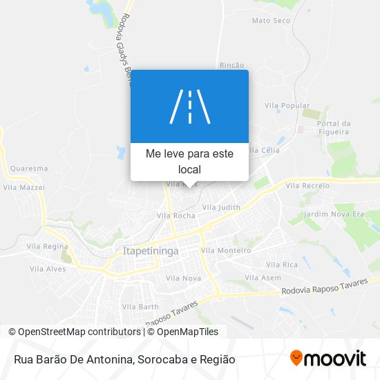 Rua Barão De Antonina mapa