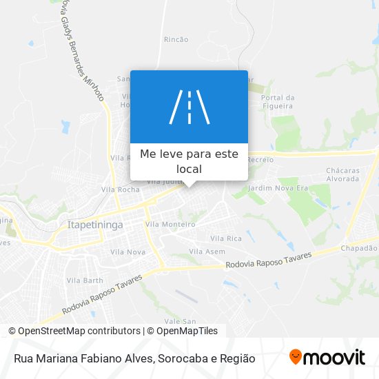 Rua Mariana Fabiano Alves mapa