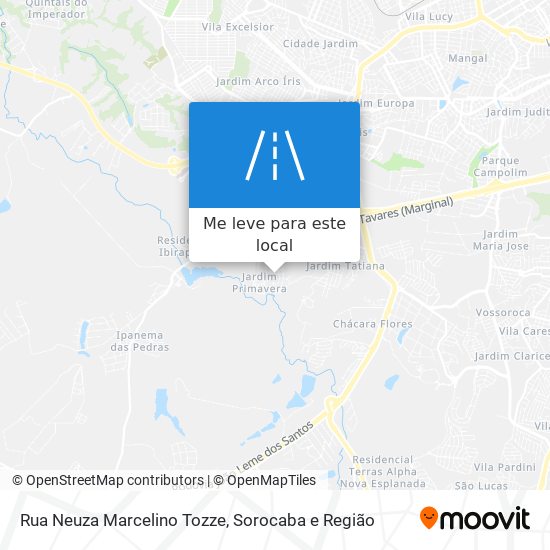 Rua Neuza Marcelino Tozze mapa