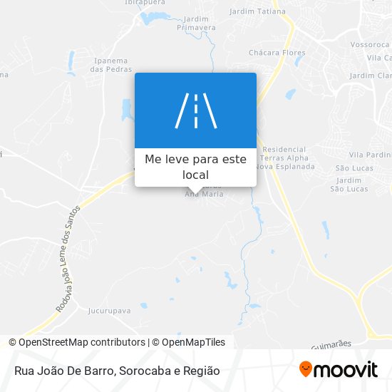 Rua João De Barro mapa