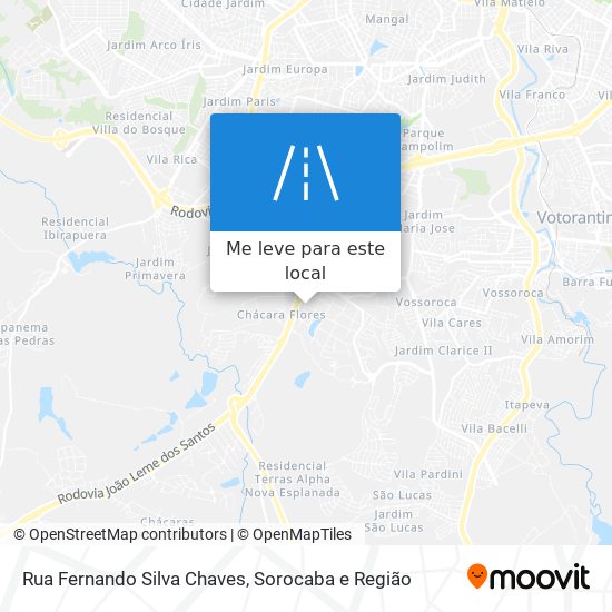 Rua Fernando Silva Chaves mapa