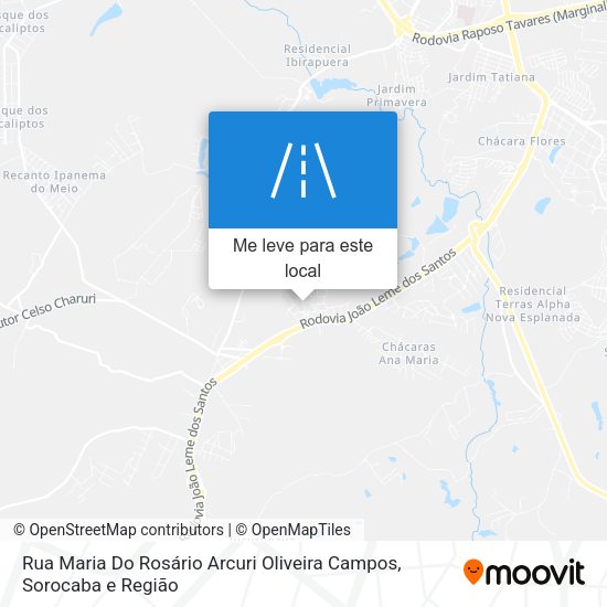 Rua Maria Do Rosário Arcuri Oliveira Campos mapa