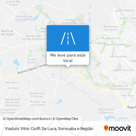 Viaduto Vitor Cioffi De Luca mapa