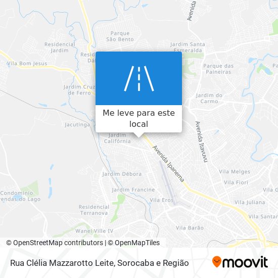 Rua Clélia Mazzarotto Leite mapa