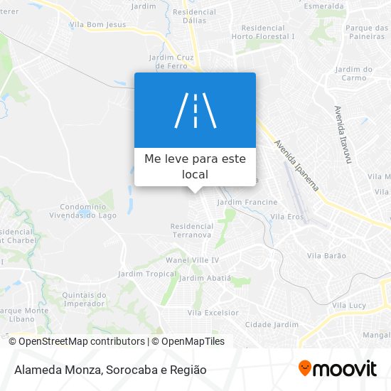 Alameda Monza mapa