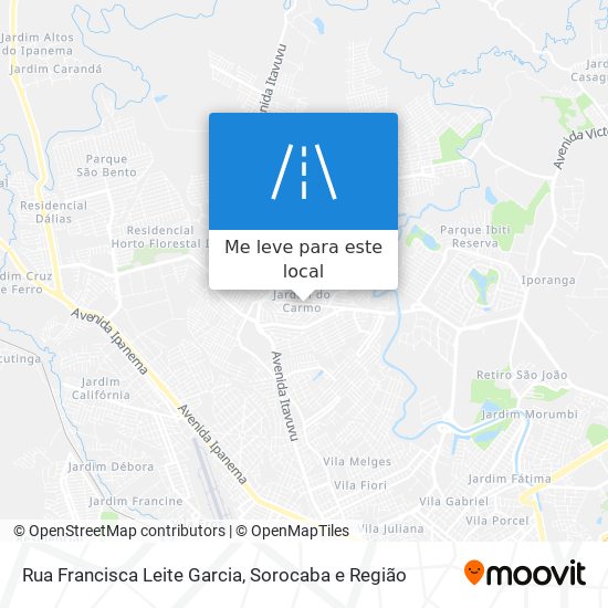 Rua Francisca Leite Garcia mapa