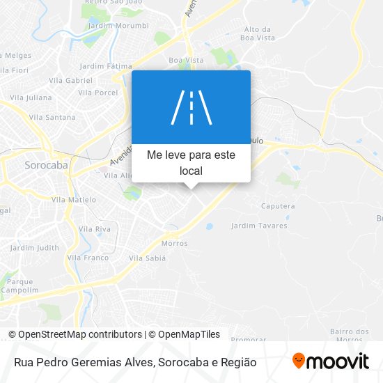 Rua Pedro Geremias Alves mapa