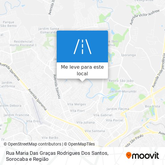 Rua Maria Das Graças Rodrigues Dos Santos mapa