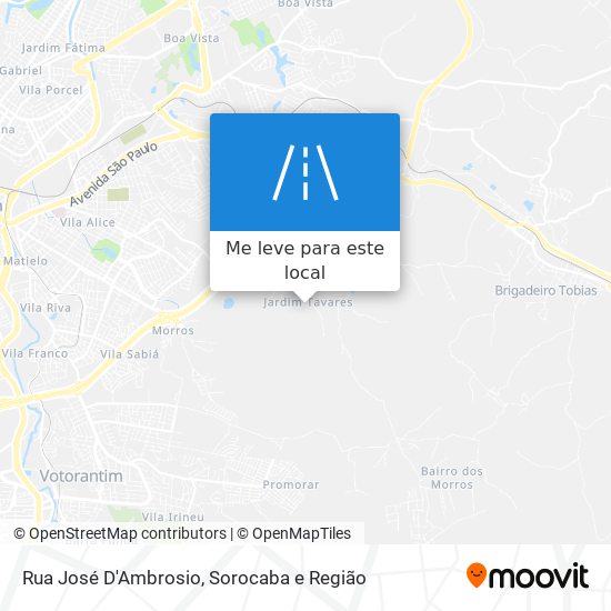 Rua José D'Ambrosio mapa