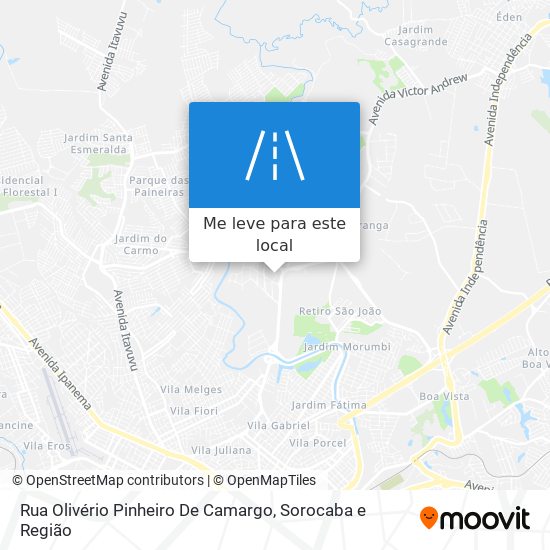 Rua Olivério Pinheiro De Camargo mapa