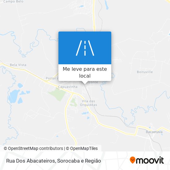 Rua Dos Abacateiros mapa