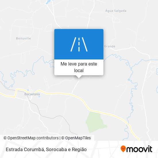 Estrada Corumbá mapa