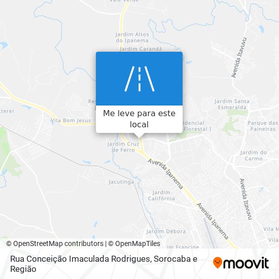Rua Conceição Imaculada Rodrigues mapa