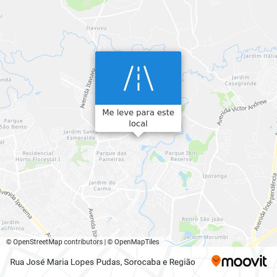 Rua José Maria Lopes Pudas mapa