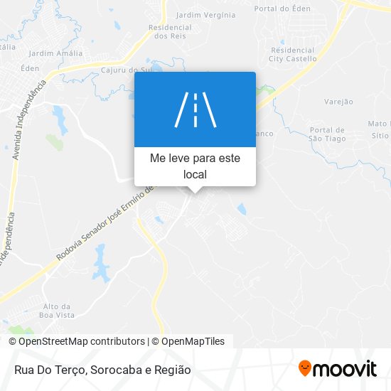 Rua Do Terço mapa