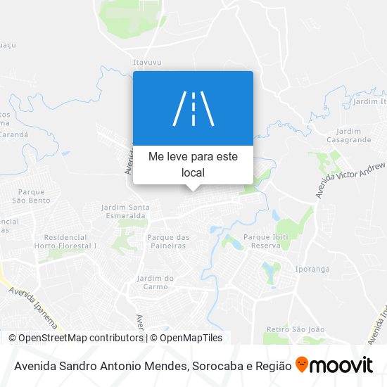 Avenida Sandro Antonio Mendes mapa