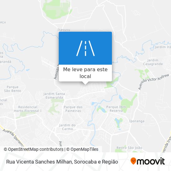 Rua Vicenta Sanches Milhan mapa