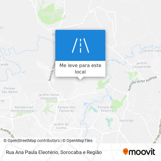Rua Ana Paula Eleotério mapa
