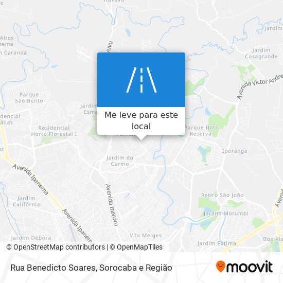 Rua Benedicto Soares mapa