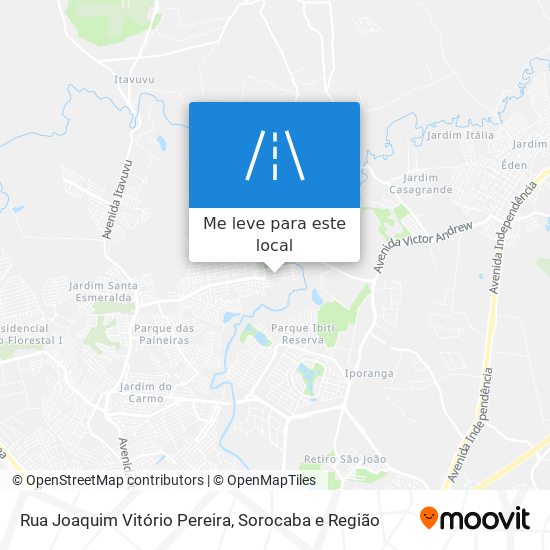 Rua Joaquim Vitório Pereira mapa