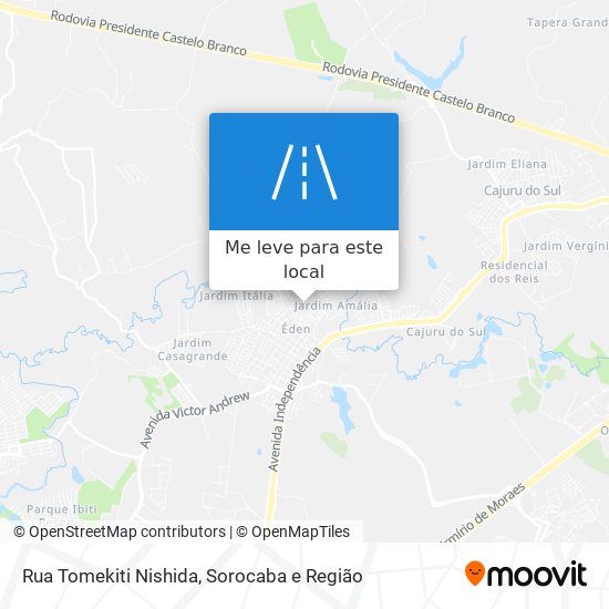 Rua Tomekiti Nishida mapa