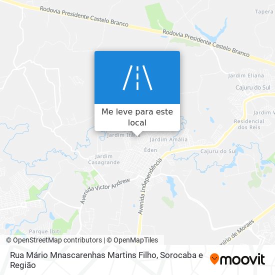 Rua Mário Mnascarenhas Martins Filho mapa