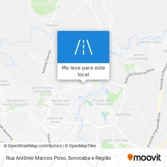 Rua Antônio Marcos Poso mapa