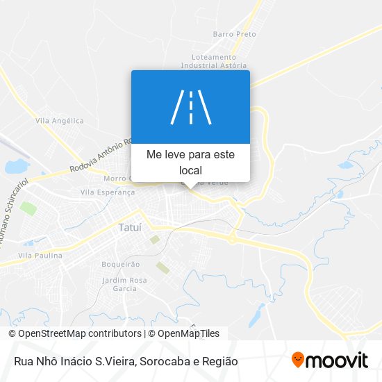 Rua Nhô Inácio S.Vieira mapa