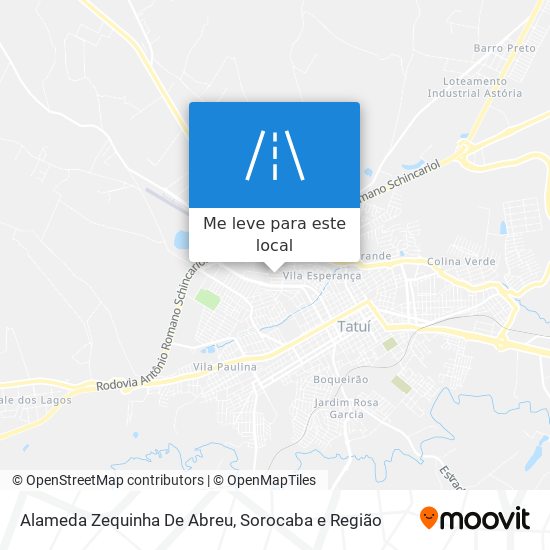 Alameda Zequinha De Abreu mapa