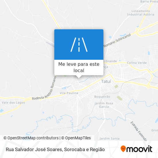 Rua Salvador José Soares mapa