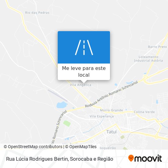 Rua Lúcia Rodrigues Bertin mapa