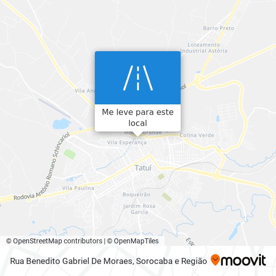 Rua Benedito Gabriel De Moraes mapa