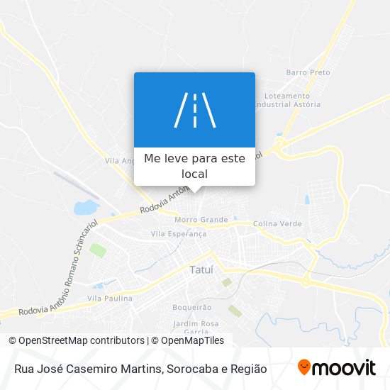 Rua José Casemiro Martins mapa