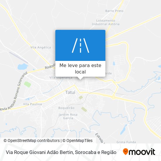Via Roque Giovani Adão Bertin mapa