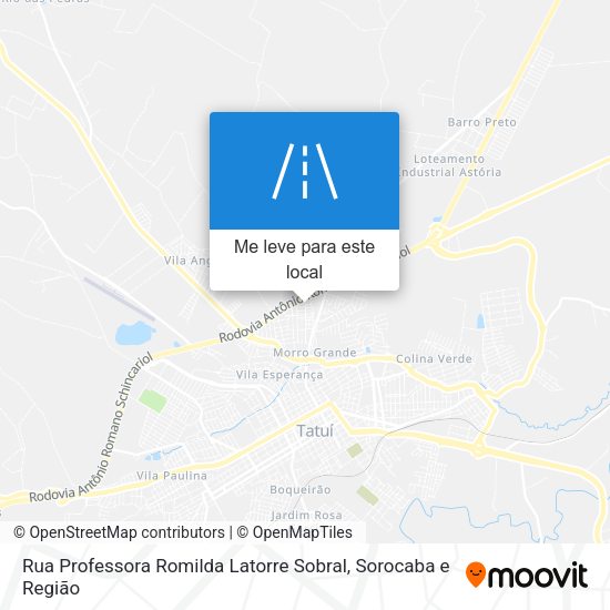 Rua Professora Romilda Latorre Sobral mapa